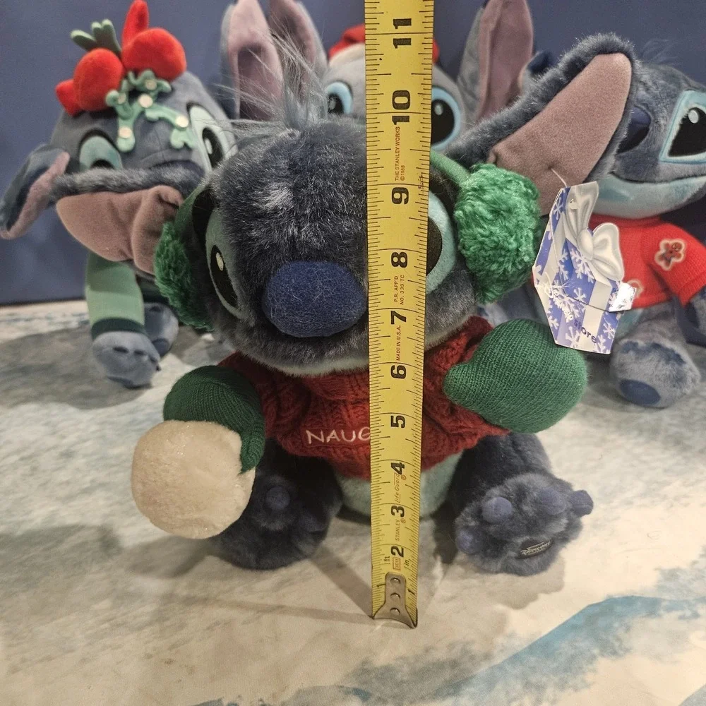 Disney Stitch‎ Christmas Holiday Plush Bundle 4 Lilo & Stitch Santa Naughty Elf